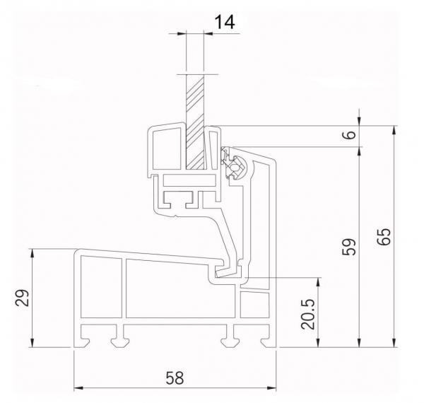 Kellerfenster weiss 60 x 50 cm Isolierverglasung 3.3 incl. Schutzgitter, Insektenschutz, 4 Fensterbauschrauben